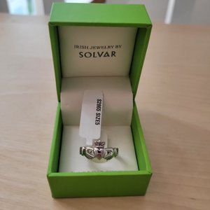 STERLING SILVER LADIES CLADDAGH RING - Size 5